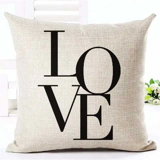 Throw Pillows Cover Case Letter Motto Home Love Cushion Cover Throw Pillows for Couch Decorativos Sofa Home Decor