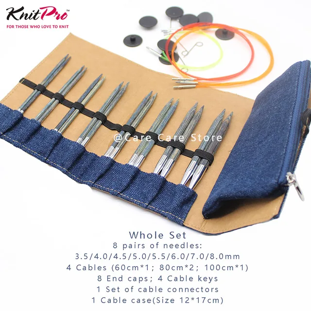 Knit Pro Denim Knitting Needles Knitting Pro Interchangeable Circular