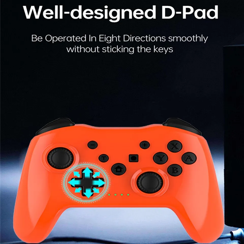 GAMINJA Wireless Gamepad BT Gaming Controller for Nintendo