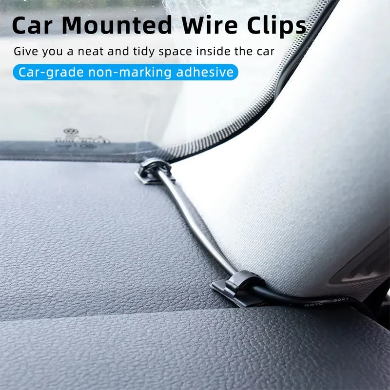 30pcs Cable Organizer Clips Cord Holder Desktop Workstation Wire Manager USB...