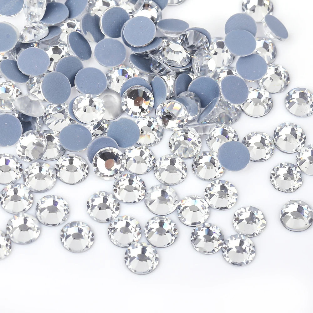 Radiant Crystal AB Hotfix Rhinestones - Premium Iron-On Sparkle
