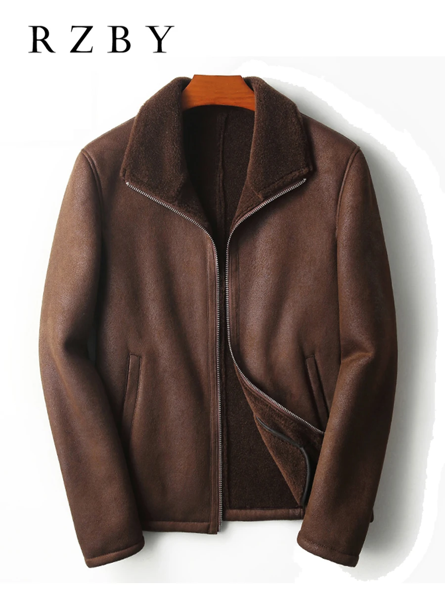 Pelle Bovina Naturale Jaqueta Masculina Uomo Autunno Geniune Giacca Antivento In Pelle Vera Pelle Scamosciata Casual Giacca Pelle Uomo Top Gun Py305