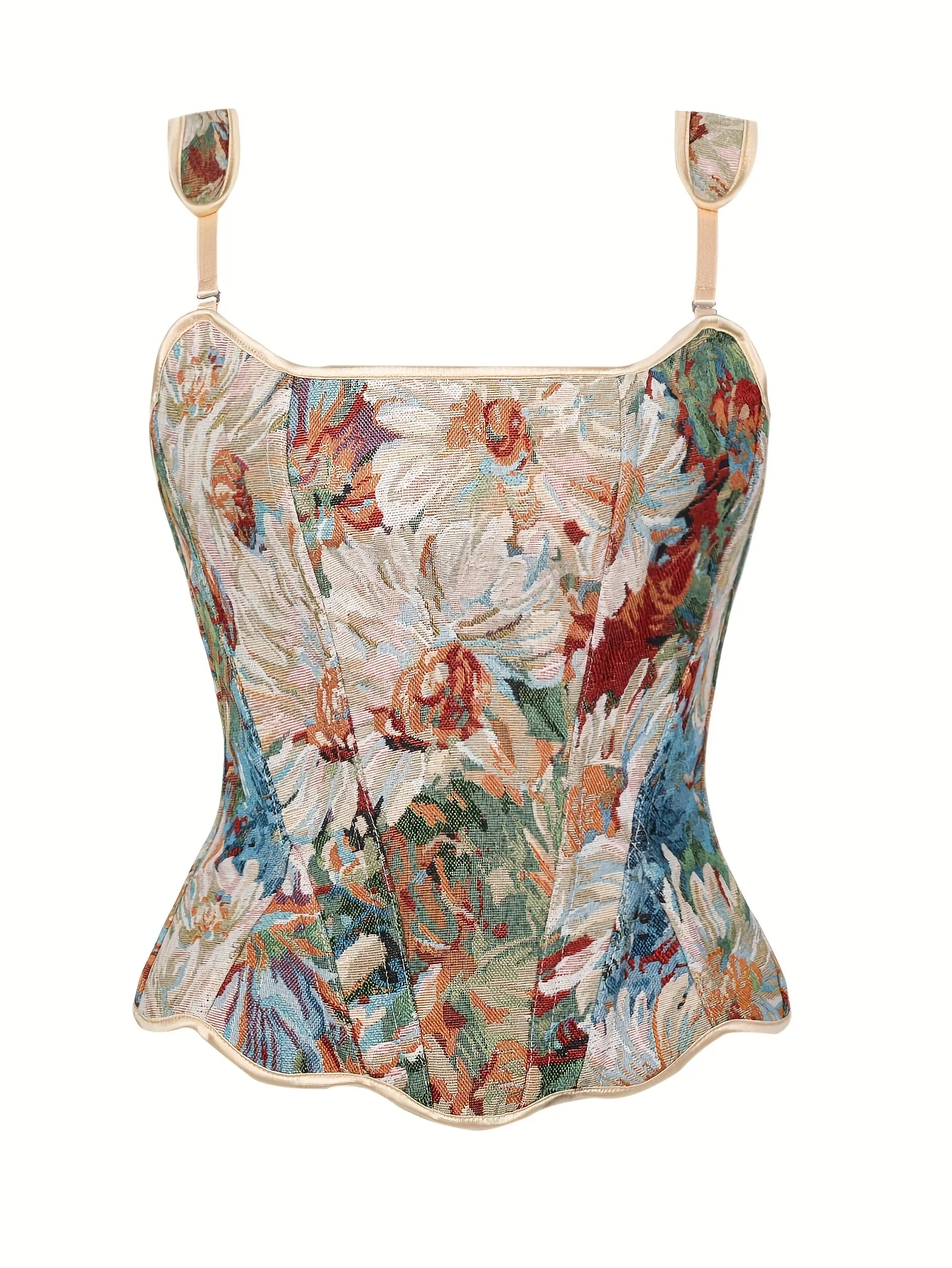 Vintage Floral Corset Vest