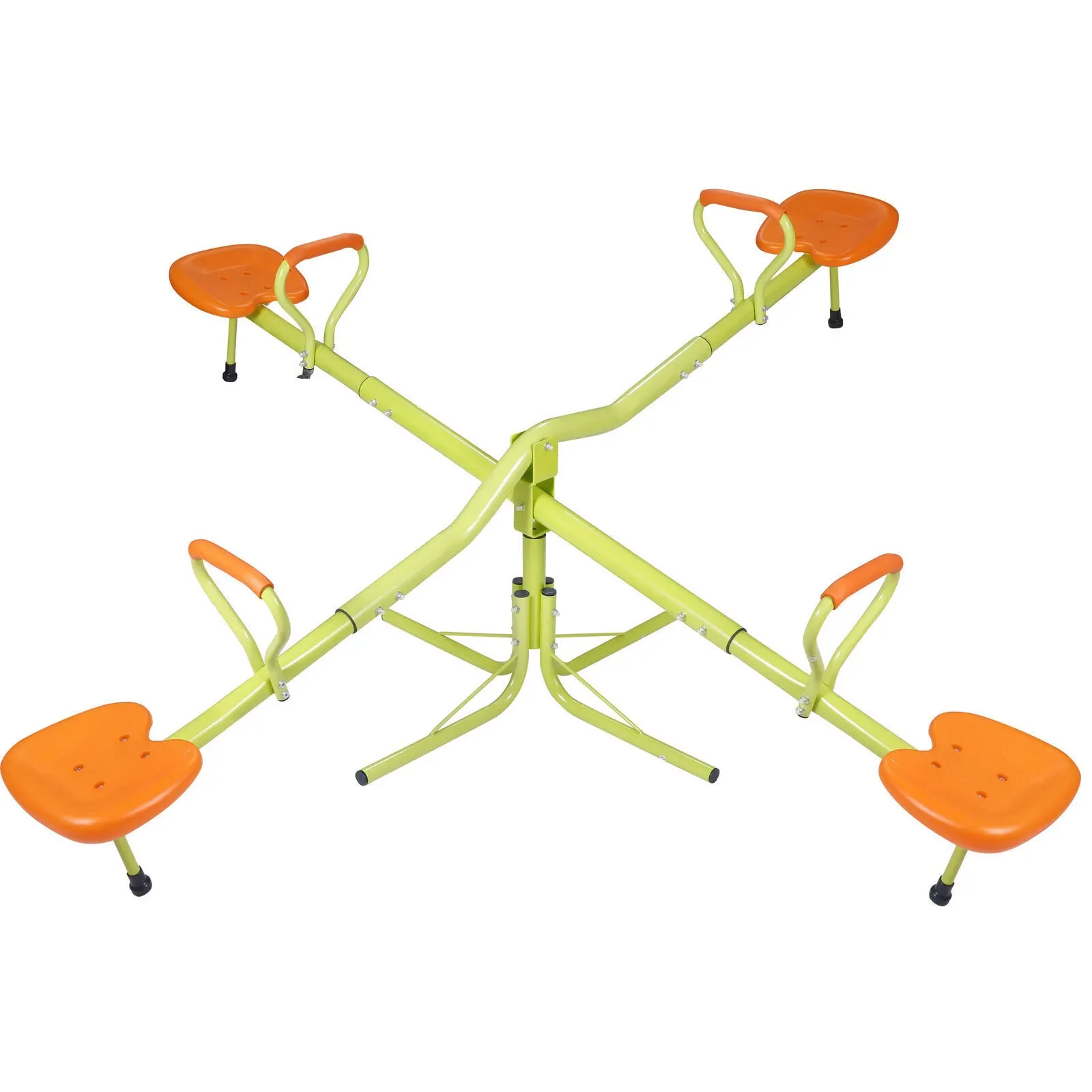 US Heavy-Duty Rotation Outdoor 2-4 Kids Seesaw 360 Degree Teeter Totter Swing Playground Play Set Game Toy