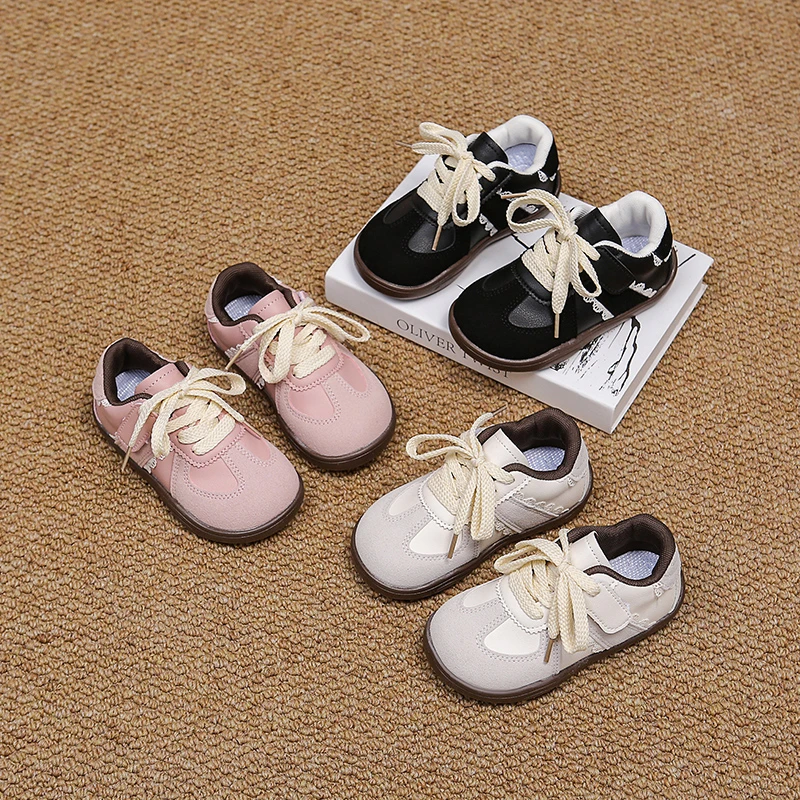 Girls Autumn Sneakers Anti Slip Breathable Walking Shoes