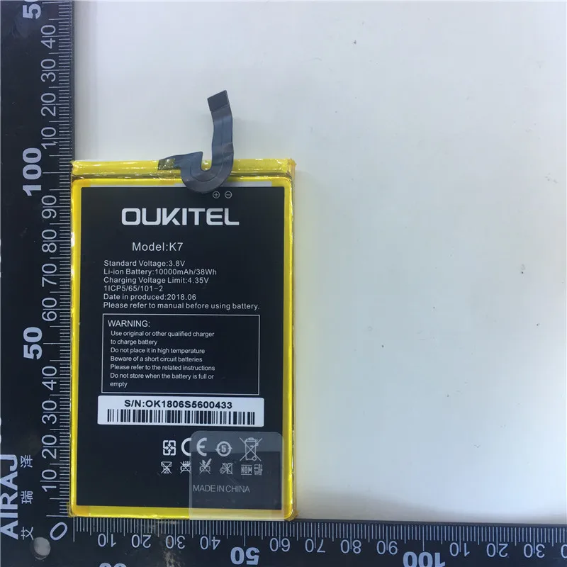 

100% Оригинальный аккумулятор для OUKITEL K7 10000 мАч новая дата производства Высокая емкость для OUKITEL K7 аккумулятор