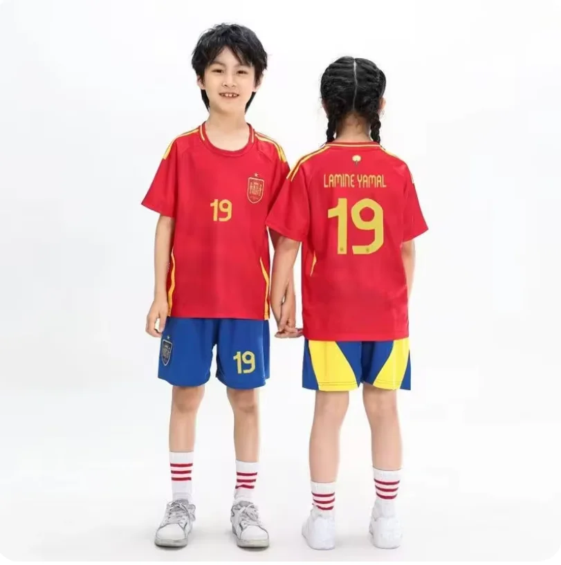 Kids Soccer Clothes Kits 2Pcs T-shirts+Shorts For 4-13 Year Boys Girls Wirtz 17Print Summer Breathable Quick-drying kids soccer clothes kits