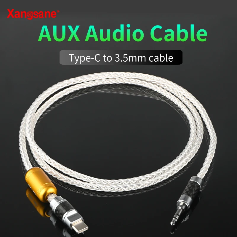 Xangsane-̿ OCC ǹ  USB C Ÿ 3.5mm  ̺, AUX ڵ  ̺ 3.5  USBC   ̺