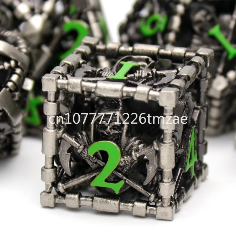 

Metal Dice Chips Multi-Sided Board Game Toy Script Kill Coolran Game Props