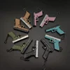 G17 Model Metal 1:3 Mini Gun Detachable DIY Alloy Keychain Pendant Ornaments Children and adult Pistol With Holster 6