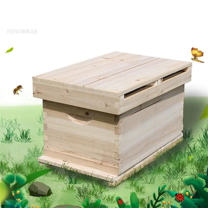 Wooden Beehives Standard Ten Frame Bee Hive House Beekeeping Equipment