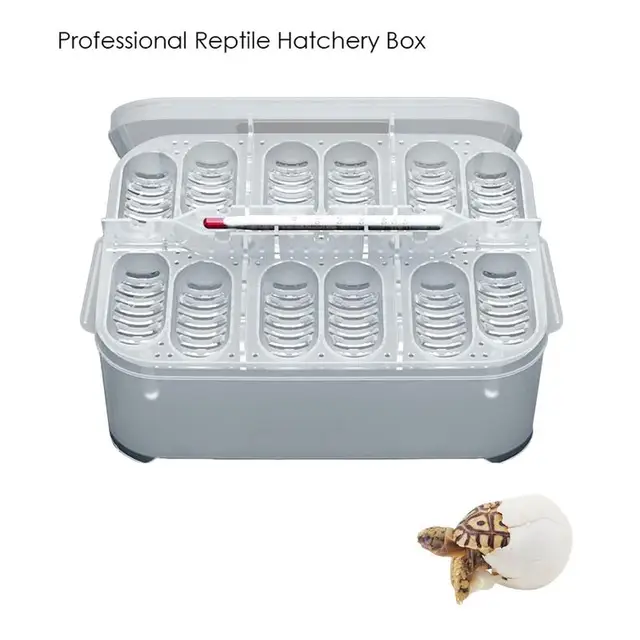 Small Reptile Breeding Box 12 Grids Professional Reptile Incubators Reptile Liz ard Incubation Box Hatchery Tools Suitable For 5