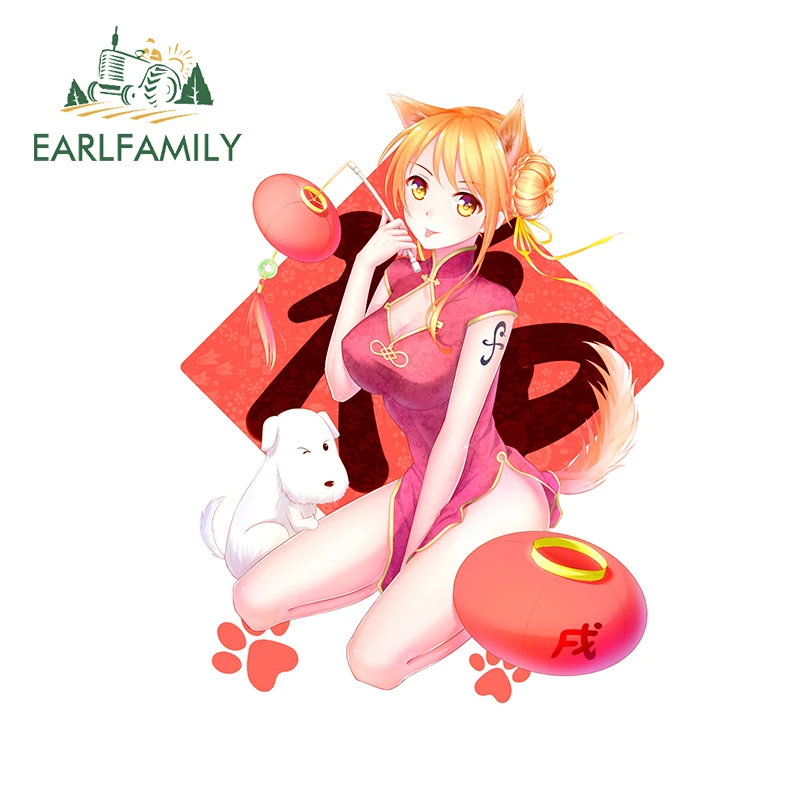 

EARLFAMILY 13 см x 10,2 см для Nami, автомобильные наклейки, японское аниме наклейки аксессуары для автомобиля Windows, водонепроницаемые Фотообои