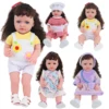 22 Inches Baby Girl Dolls With Doll Clothes Shoes Accessories Soft 55 CM Reborn Realistic Full Silicone Baby Girl New Born Doll 1