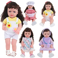 22 Inches Baby Girl Dolls With Doll Clothes Shoes Accessories Soft 55 CM Reborn Realistic Full Silicone Baby Girl New Born Doll 1