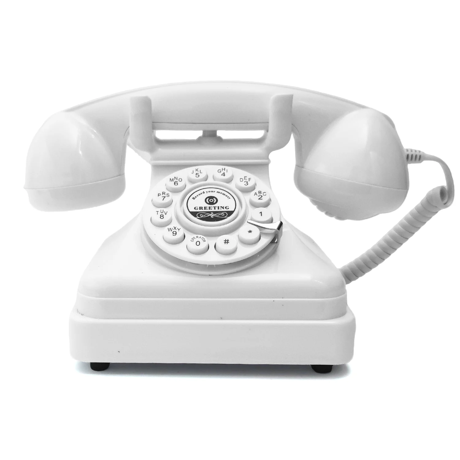 Wedding Audio Message Guest Book Phone Retro Rotary Style Antique Phone Message Recording Voice Recor For Wedding wedding audio guest book phone