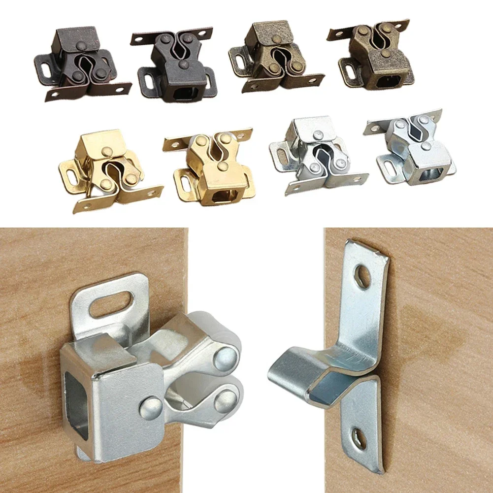 Cabinet Locks furniture Spring Cabinet Suction Kitchen Door Clips Wardrobe Door Touch Beads Card Type Touch Beads