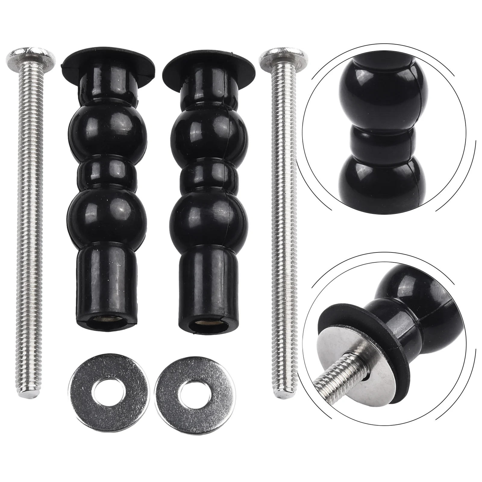 

2pcs Toilet Seat Screws Nut Cover Lid Top Fixing Blind Hole Fitting Kits Bathroom Accessories Replacement Toilet Seat Screws