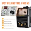 HZXVOGEN TIG Cold Welding Machine ARC/MMA HBT2000P 200A Pulse 1-900ms Adjustment TIG HF TIG Spot TIG  Stick Welder Soldadora TIG 2