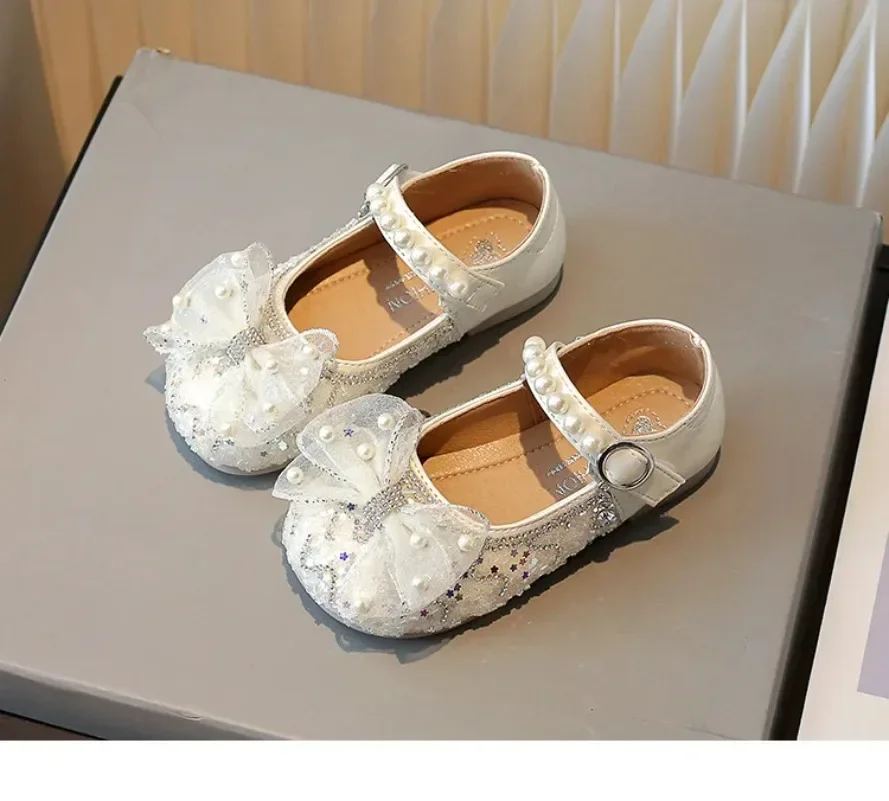

New Girls Shoes Sparkly Wedding Shoes for Girl Glitter Baby Dance Performance Shoes Spring Autumn Princess Kids Mary Janes
