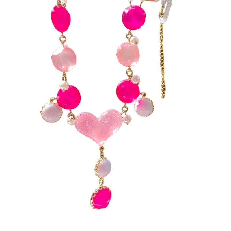 

Акриловая морская звезда, круглый кулон, модное ожерелье с воротником, цепочка на ключицу