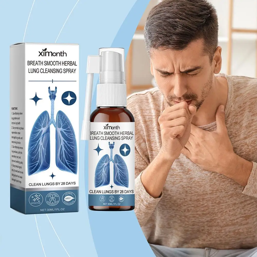 10X 30ml Herbal Lung Cleanse Mist Powerful Lung Support Cleanse & Breathe Herbal Mist Health Care Spray nasal spray herbal oral spray