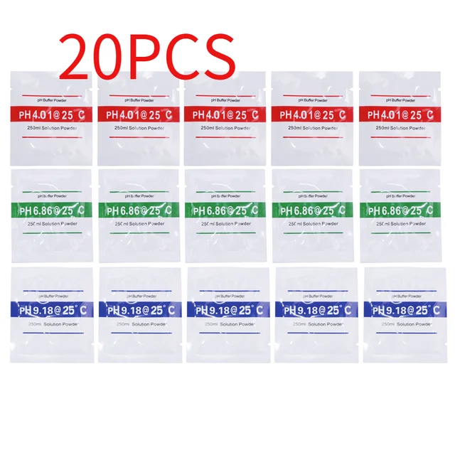 20Db/Tétel 6,86 Ph 4,01 9,18 Méter Kalibrációs Pont Pufferpor Mérés Oldat -Tesztmérőhöz