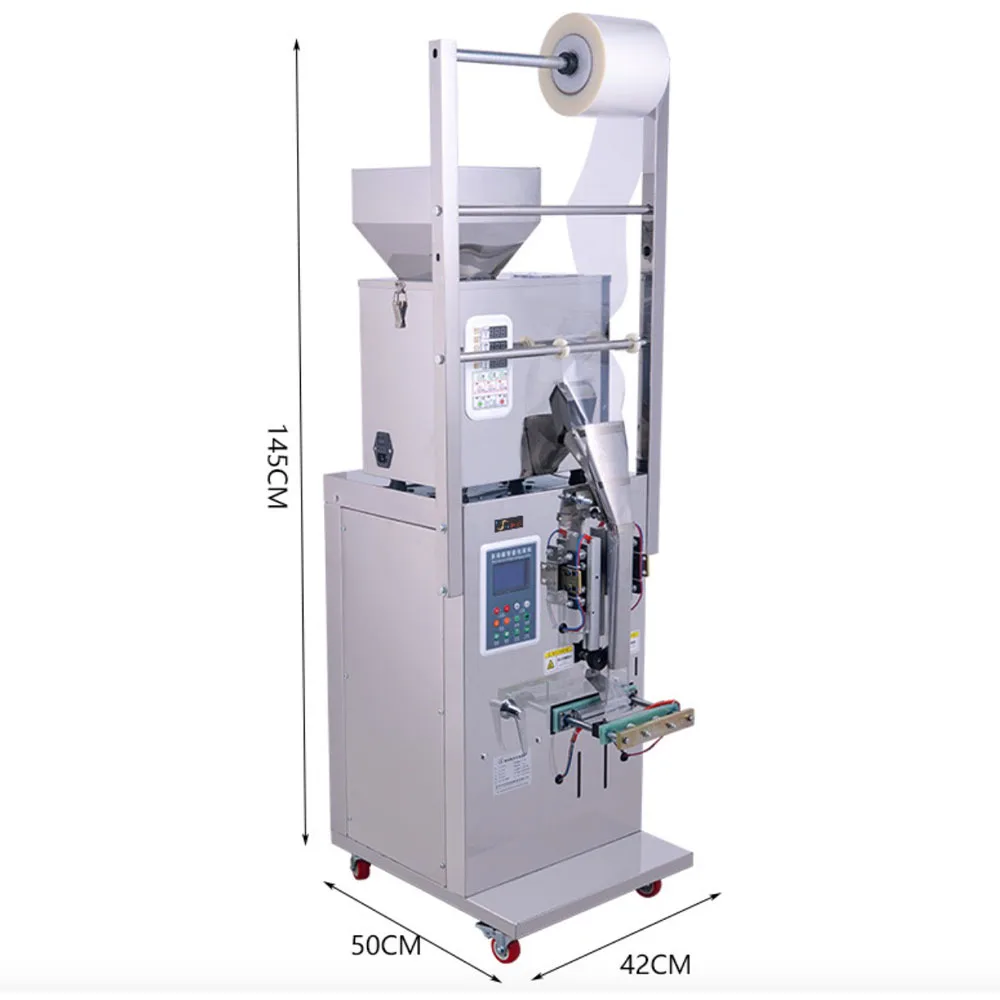 Automatic Vertical Powder And Granules Packaging Machine Flour Coffee Sugar Salt Sachet Grain Particles Packing Machine automatic sealing machine back seal automatic packaging machine granules food medicinal material tea bags with cursor position