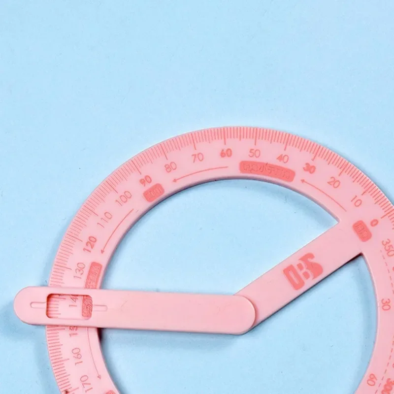 360 Degree Activity Protractor Student Angle Reader Drawing Tool Kid Teaching Materials Right Angle and Acute Drawing Stationery