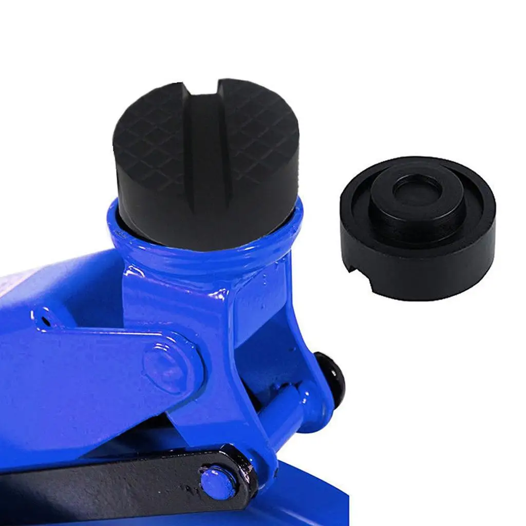 

Black Rubber Car Truck Slotted Rail Floor Disk Pad Adapter 65MM