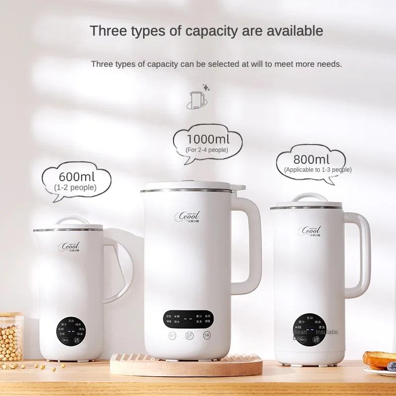 1000ml Soybean Milk Machine Electric Juicer Soy Milk Maker Portable Blender Mixer Rice Paste