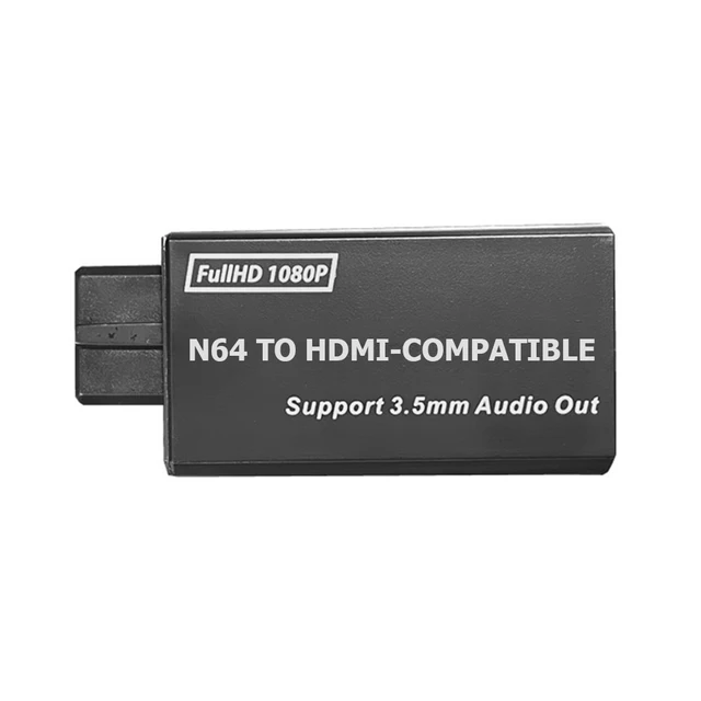 Convertidor Compatible con Nku N64/SNES/NGC a HDMI, adaptador de interfaz de transmisión de vídeo HD, consola de juegos a proyector HDTV - Image 6