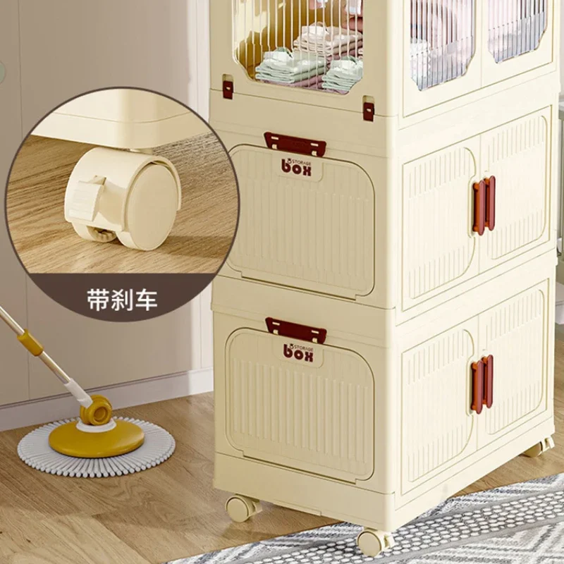 Sliding Door Kids Wardrobe Children's Clothes Cabinet Baby Closet Storage Toy Child Dress Room Wardrobes Cabinets Furniture