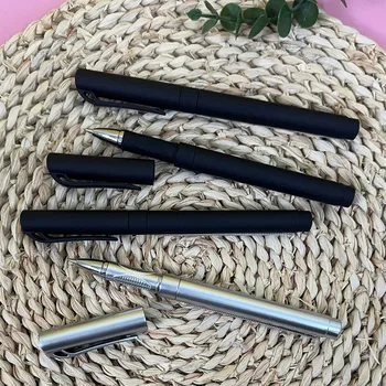 قلم جل أسود مع لفافة فارغة قابلة للسحب ، قلم حبر جاف للامتحان ورقي قابل للسحب ، أدوات مكتبية للدراسة 4