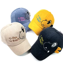 Autumn Winter Kids Hats Cute Cartoon Hats For Baby Girls Boys Soft Adjustable Infant Hat Baseball Cap Kids Accessories 3-8Y