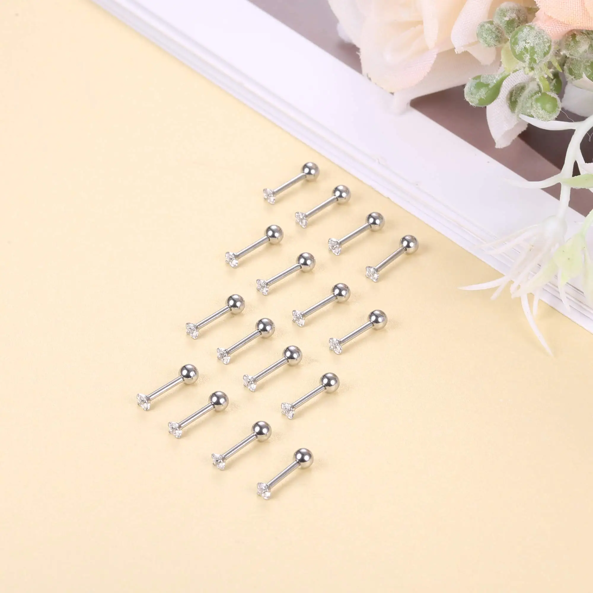 Drperfect 18G Stainless Steel Earrings Piercing Ear