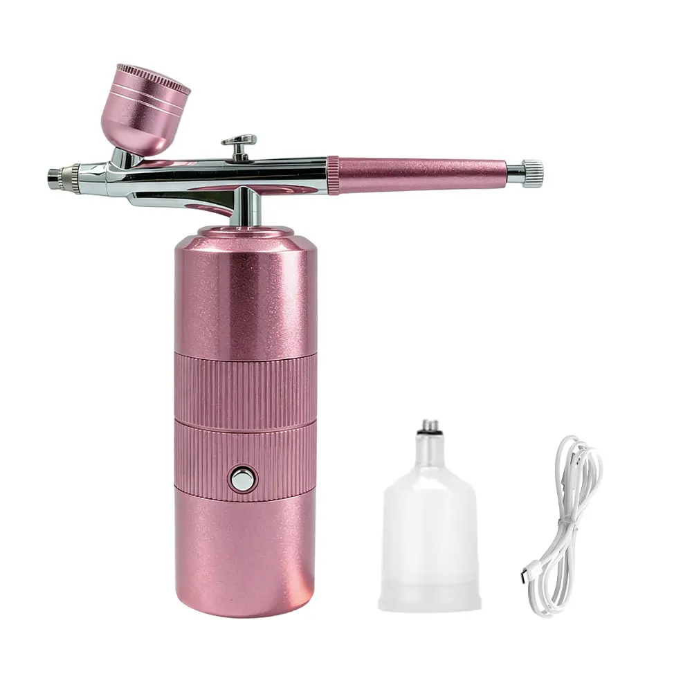 Kompresörlü Airbrush Tırnak, Taşınabilir Air Brush Tırnak Kompresörü, Tırnak Sanatı Boyama El Sanatları İçin Airbrush Kompresörü