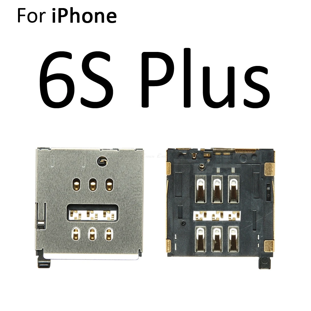 Kartu SIM Slot Holder Reader Bagian untuk iPhone 5S SE 5C 6S