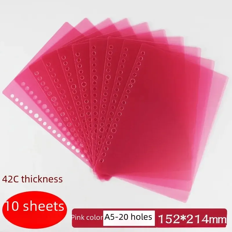 A5/20 holes Pink 10 pieces