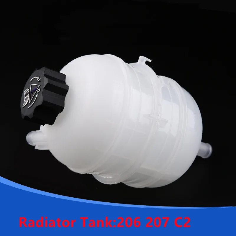Car Coolant Reservoir Tank Suitable for Peugeot 206 207 206CC Citroen C2 Radiator Tank Coolant Expansion Tank Antifreeze kettle Reservoir 132311 1307LQ