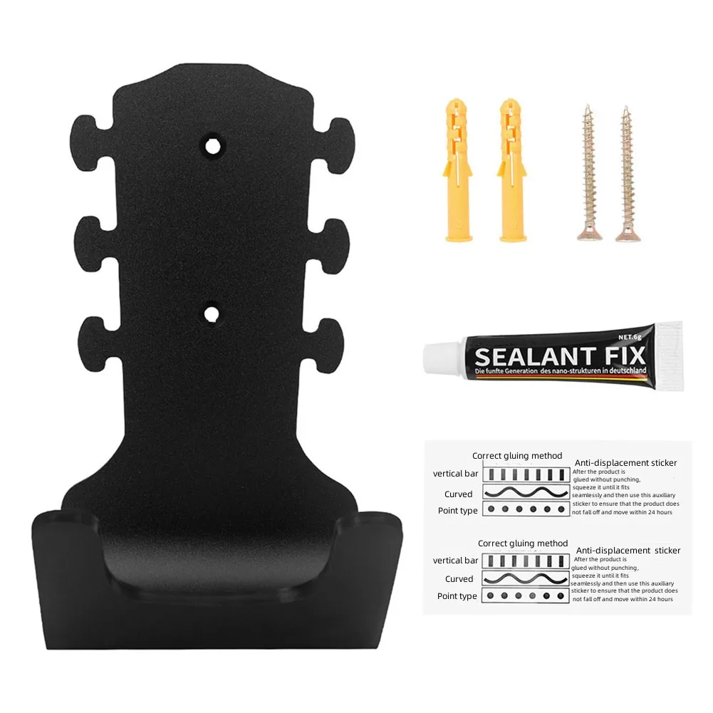 

Racks With Silicone Protective Sleeve Wall Guitar Hanger Hook With Glue Sticker For Guitar Ukulele Stringed Instruments Parts