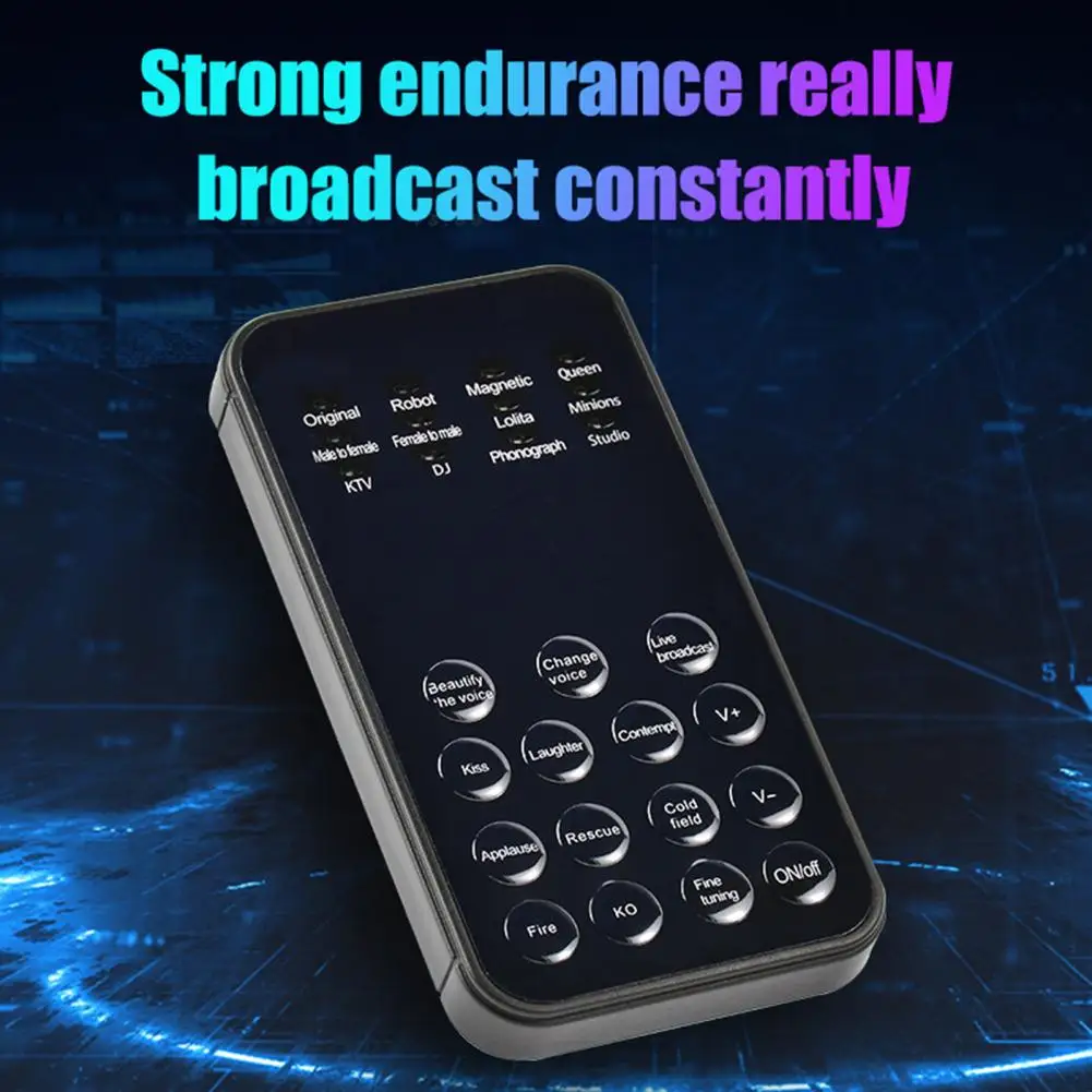 Plastic Useful Universal Sound Changer Device Adapter Mini Voice Modulator Realistic for Recording