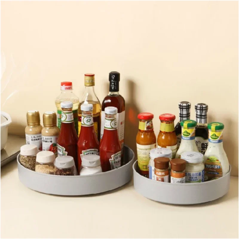 Cosmetics storage box rotating table top skin care storage basket finishing box household light luxury tray storage box storage tray rotating storage organizer