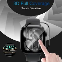 Protecteur d'écran pour Apple Watch 11, 42mm 46mm, Film en verre souple 3D HD, sans bulles, Anti-poussière, iWatch série 10 11, accessoires en verre 5
