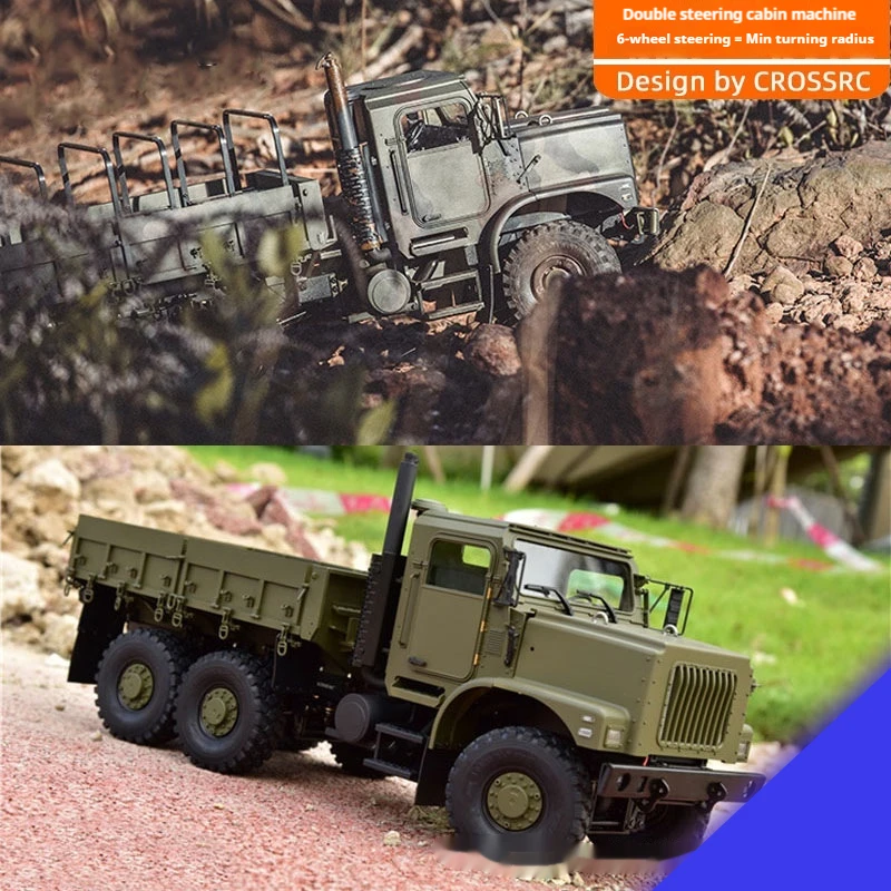 New Crossrc Simulation Tc6 Military Card Climbing Car 1/12 Remote Control Electric Rc Model Car 6-Wheel Drive Six Wheel Steering 2