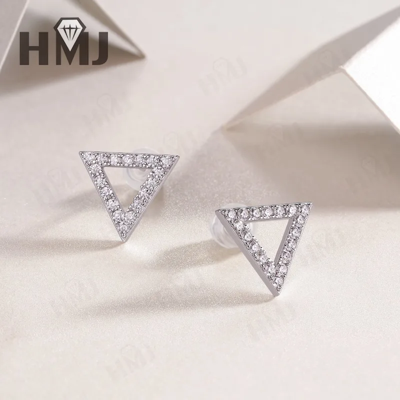 Laborgezüchtete, farbenfrohe Steine und Moissanit, 925er-Sterlingsilber, geometrische Ohrringe für Damen, exquisites, hochwertiges Schmuckaccessoire, Geschenk. – Detail 16