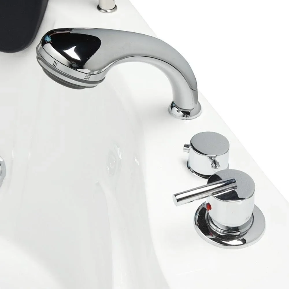 Corner Whirlpool Bathtub, Triangular Glass Spa Pool, 59 Inches Long X 59 Inches Wide X 25 Inches High Bathtubs & Whirlpools 4