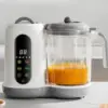 Baby Food Steamer Touch Screen Control Puree Machine Blending Multifunctional Cooking with Digital Timer for Home Picnic Kitchen 3