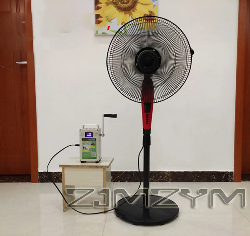 핸드 크랭크 발전기 보조베터리 고전력 220V 대용량 야외 가정용 12V 조명 야외, 모바일 전원 공급 장치