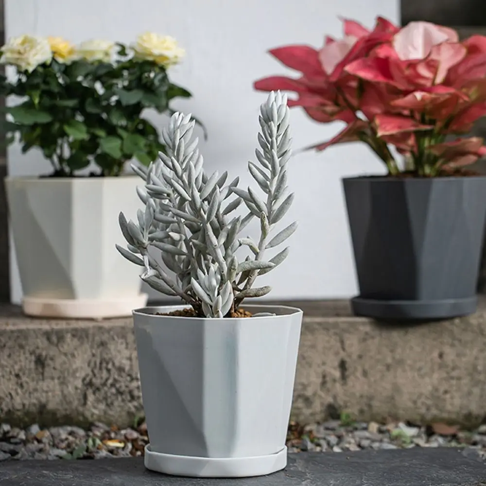 Durable Self-Watering Plant Pot with Handle and Liner – Ideal for Hydroponics and Garden Supplies